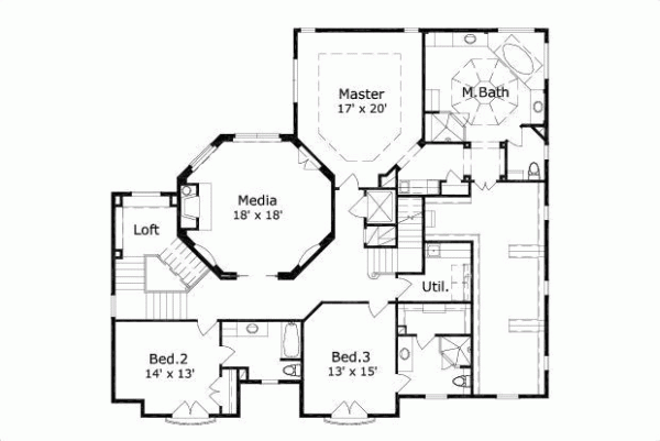 Upper/Second Floor Plan: 19-533