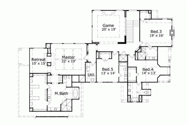 Upper/Second Floor Plan: 19-534