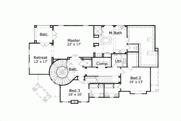 Upper/Second Floor Plan: 19-535