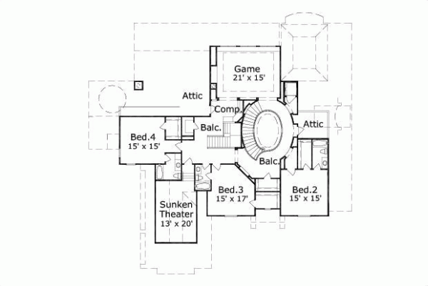 Upper/Second Floor Plan: 19-536