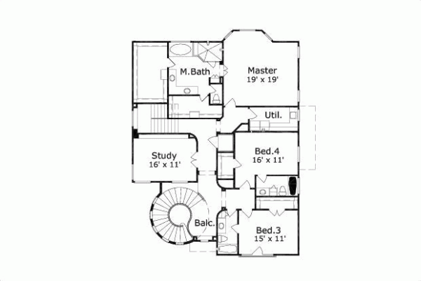 Upper/Second Floor Plan: 19-538