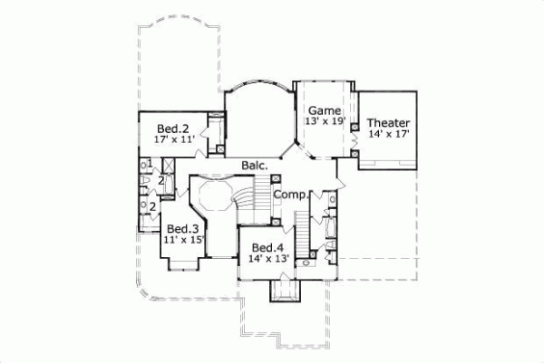 Upper/Second Floor Plan: 19-539