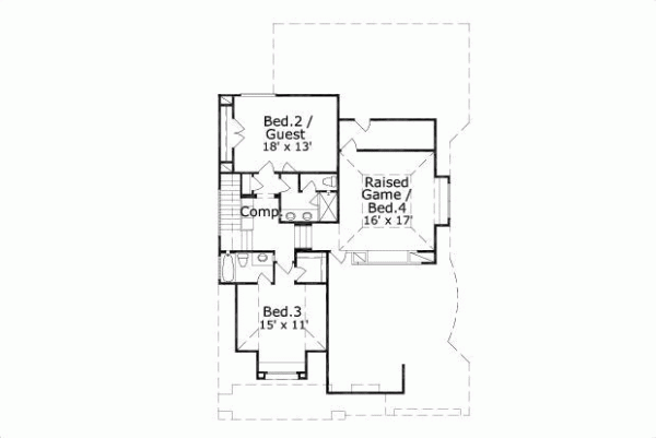 Upper/Second Floor Plan: 19-542