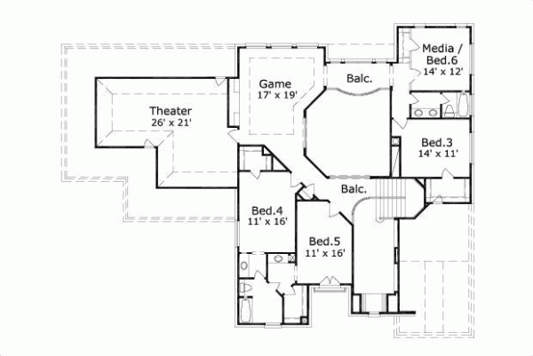 Upper/Second Floor Plan: 19-545