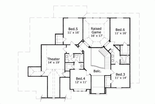 Upper/Second Floor Plan: 19-546