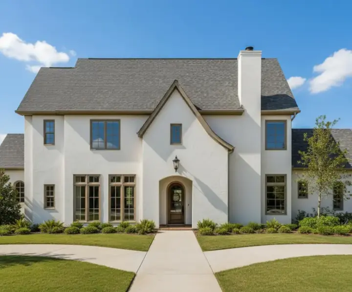 Contemporary house plans 19-548 - front exterior, 5,178 sq ft, 4 bed, 5 bath house plans | Monster House Plans