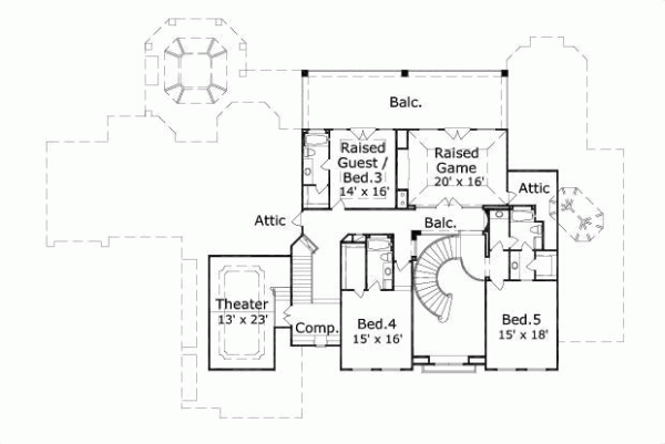 Upper/Second Floor Plan: 19-557
