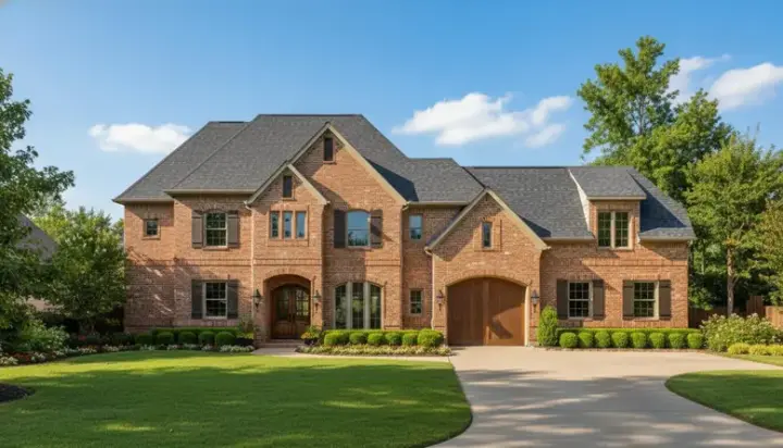 Traditional house plans 19-562 - front exterior, 4,138 sq ft, 4 bed, 3 bath house plans | Monster House Plans