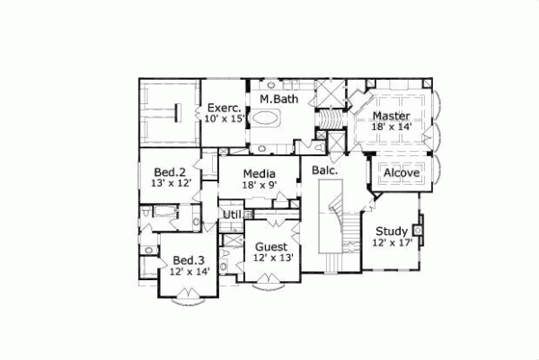 Upper/Second Floor Plan: 19-572