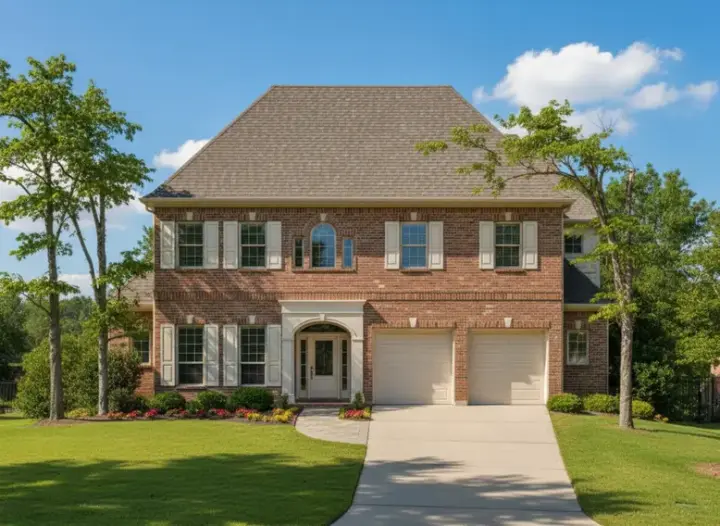 Colonial house plans 19-574 - front exterior, 4,089 sq ft, 3 bed, 3 bath house plans | Monster House Plans