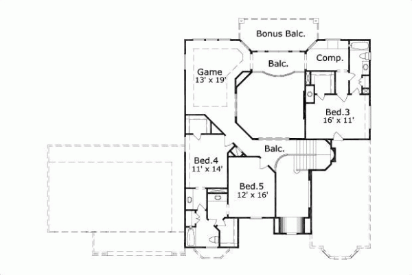Upper/Second Floor Plan: 19-581