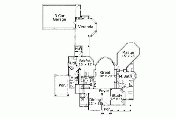 Main Floor Plan: 19-586