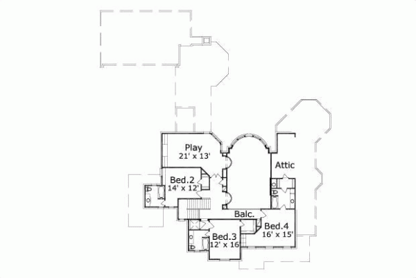 Upper/Second Floor Plan: 19-586