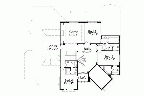 Upper/Second Floor Plan: 19-592