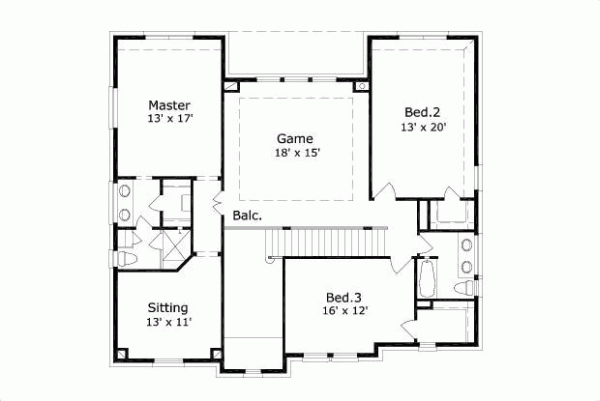 Upper/Second Floor Plan: 19-594