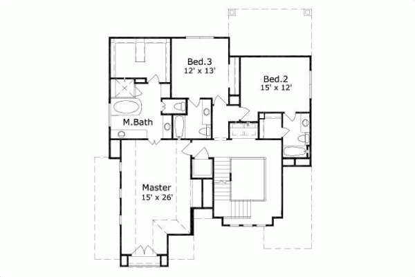 Upper/Second Floor Plan: 19-601