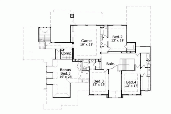 Upper/Second Floor Plan: 19-606