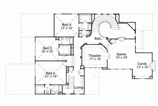 Upper/Second Floor Plan: 19-607