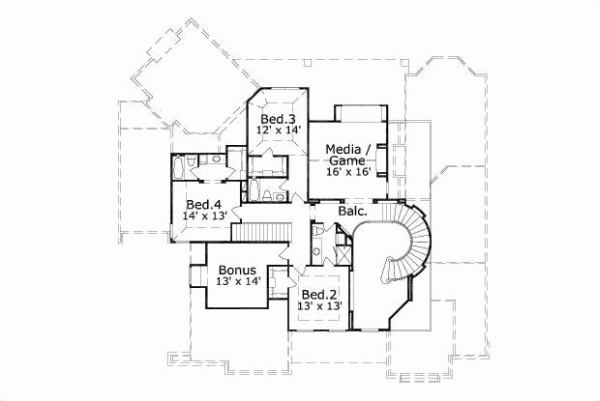 Upper/Second Floor Plan: 19-608
