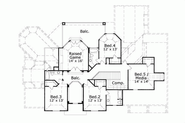 Upper/Second Floor Plan: 19-611