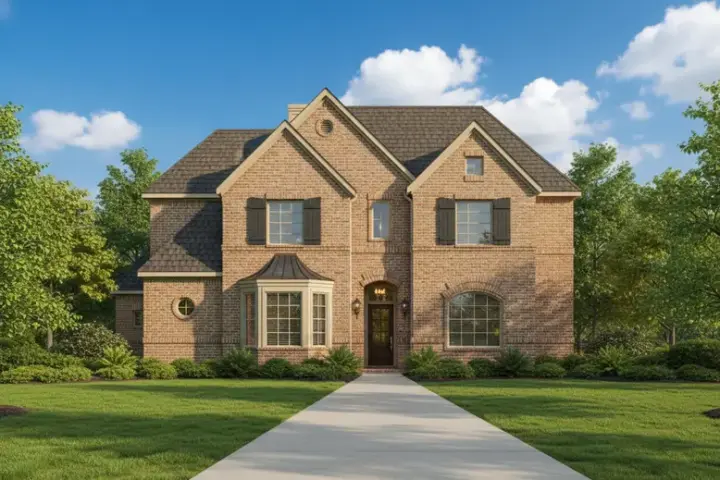 Traditional house plans 19-622 - front exterior, 3,465 sq ft, 4 bed, 4 bath house plans | Monster House Plans