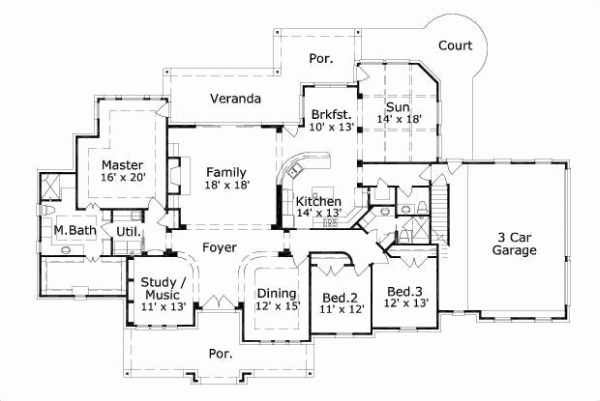 Main Floor Plan: 19-628