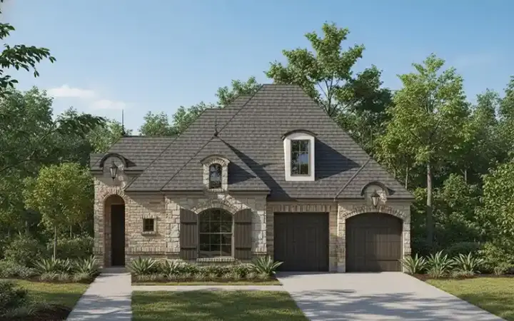Tuscan house plans 19-634 - front exterior, 2,442 sq ft, 4 bed, 4 bath house plans | Monster House Plans