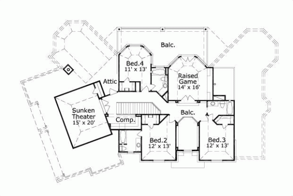 Upper/Second Floor Plan: 19-640