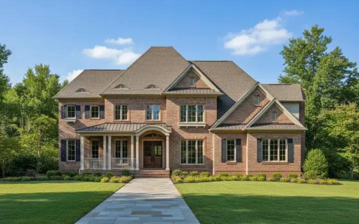 Traditional house plans 19-650 - front exterior, 4,065 sq ft, 4 bed, 4 bath house plans | Monster House Plans