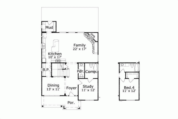 Main Floor Plan: 19-651