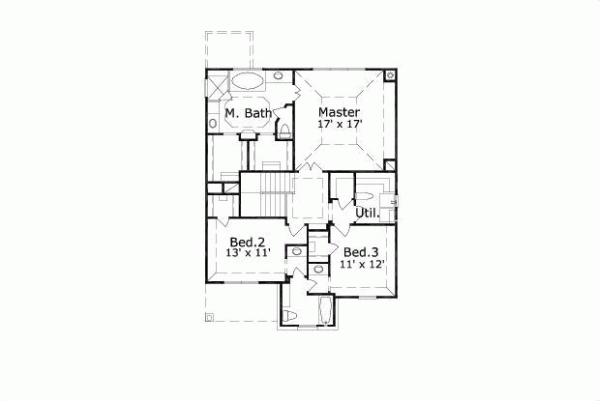 Upper/Second Floor Plan: 19-651