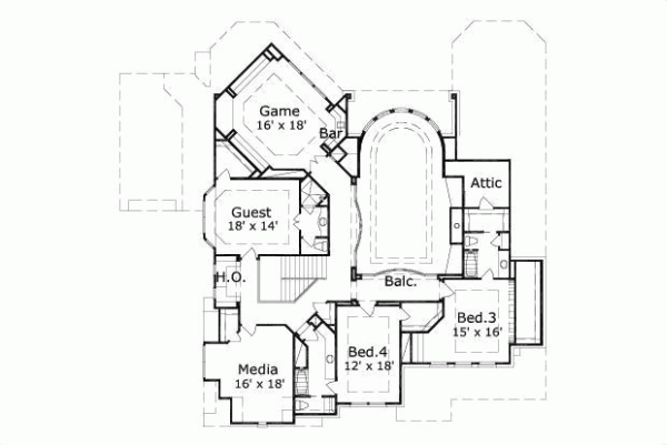 Upper/Second Floor Plan: 19-662