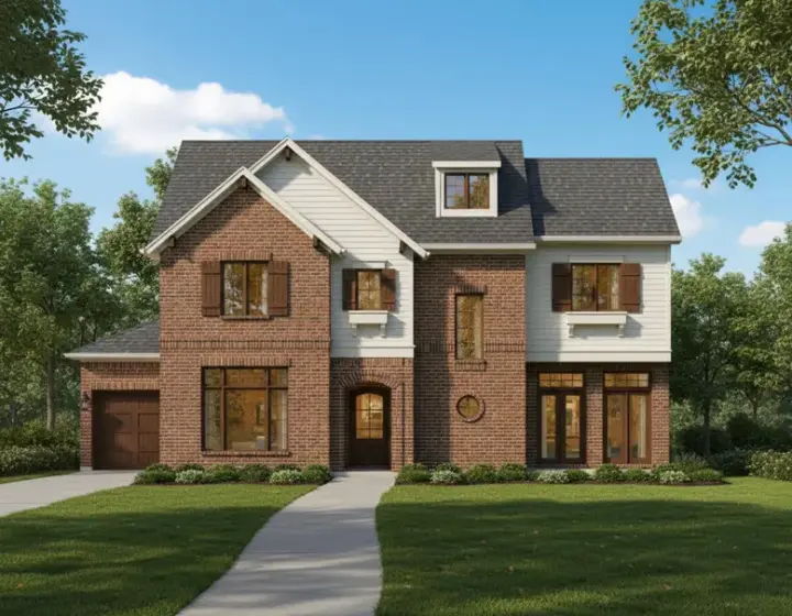 Traditional house plans 19-664 - front exterior, 5,185 sq ft, 4 bed, 3 bath house plans | Monster House Plans