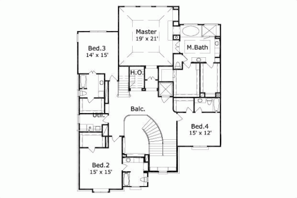 Upper/Second Floor Plan: 19-664