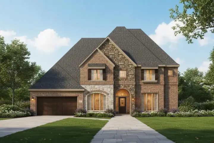 Traditional house plans 19-665 - front exterior, 4,113 sq ft, 4 bed, 4 bath house plans | Monster House Plans