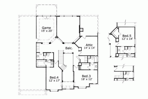 Upper/Second Floor Plan: 19-665