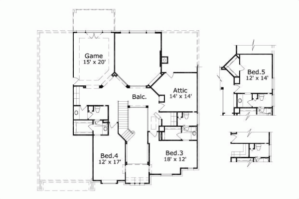 Upper/Second Floor Plan: 19-666