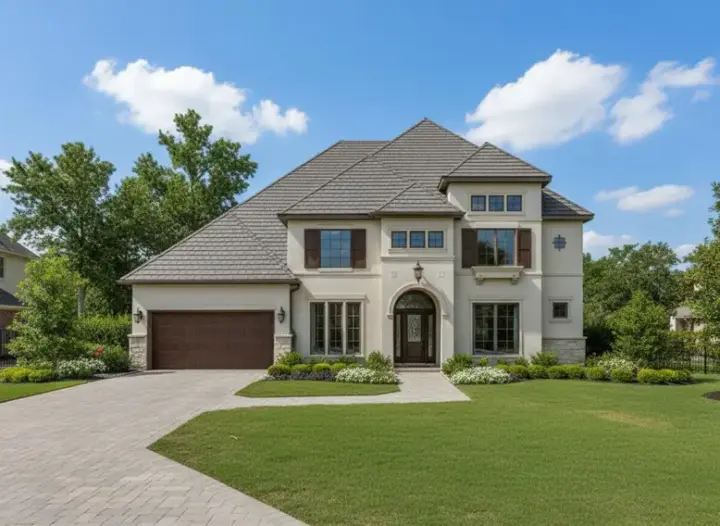 Traditional house plans 19-667 - front exterior, 4,001 sq ft, 4 bed, 4 bath house plans | Monster House Plans