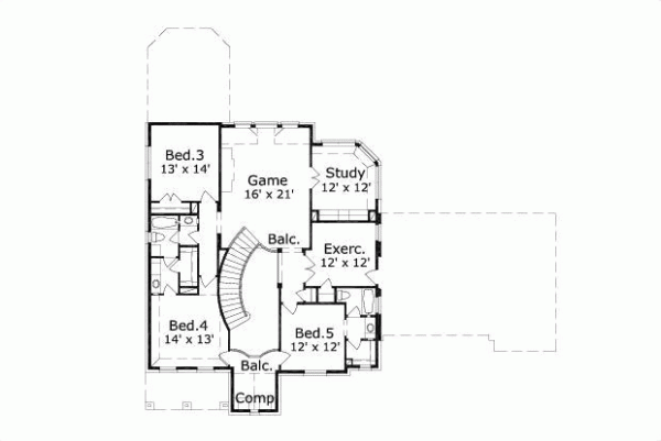 Upper/Second Floor Plan: 19-670