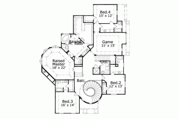 Upper/Second Floor Plan: 19-676