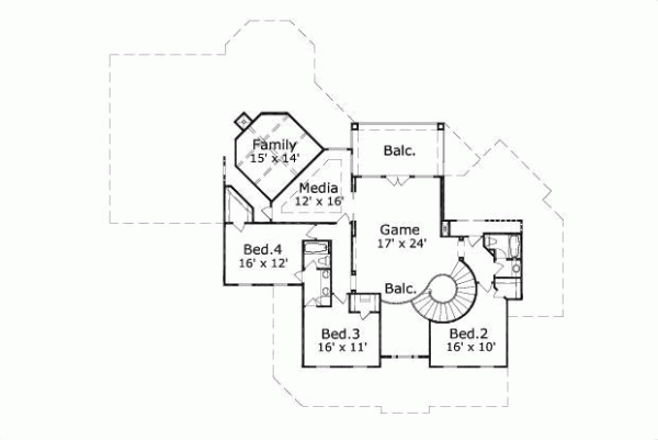 Upper/Second Floor Plan: 19-678