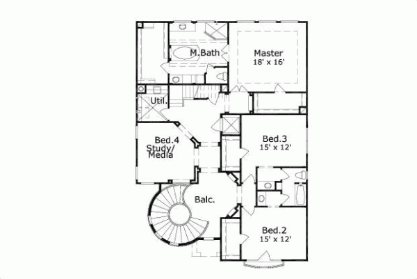 Upper/Second Floor Plan: 19-682