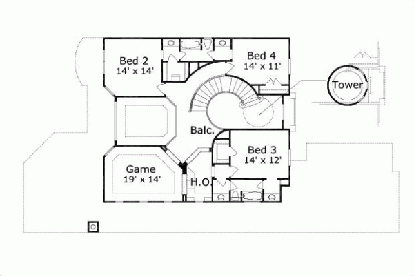 Upper/Second Floor Plan: 19-683