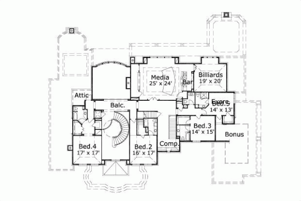 Upper/Second Floor Plan: 19-684