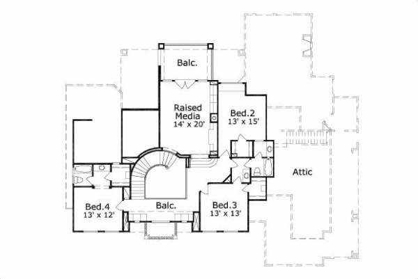Upper/Second Floor Plan: 19-686