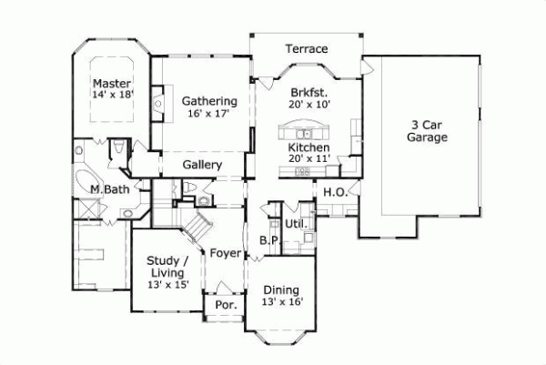 Main Floor Plan: 19-687