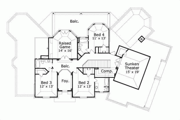 Upper/Second Floor Plan: 19-688