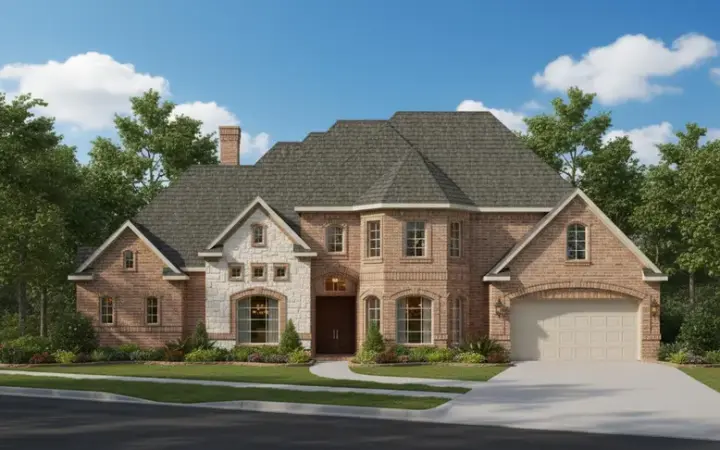 Traditional house plans 19-692 - front exterior, 3,904 sq ft, 4 bed, 3 bath house plans | Monster House Plans