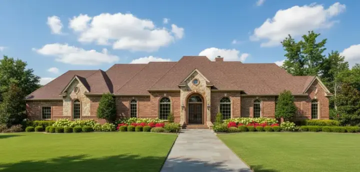 Traditional house plans 19-696 - front exterior, 4,660 sq ft, 4 bed, 3 bath house plans | Monster House Plans