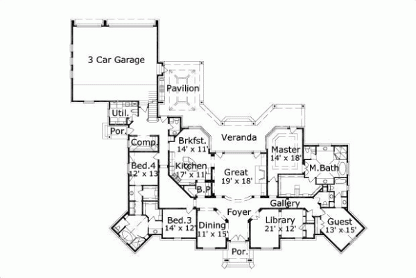 Main Floor Plan: 19-696